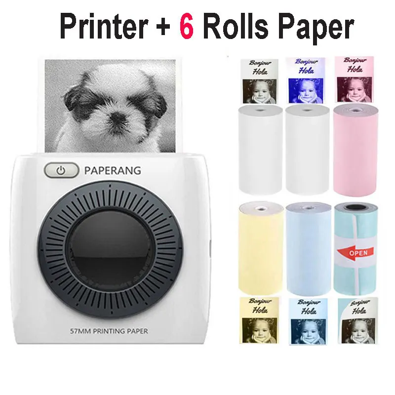 Портативный термопринтер PAPER ANG Mini, карманный Термопринтер для фотографий, 300DPI, беспроводная печать, Bluetooth, Android принтер IOS
Портативный термопринтер PAPER ANG Mini, карманный Термопринтер для фотографий, 300DPI, беспроводная печать, Bluetooth, Android принтер IOS