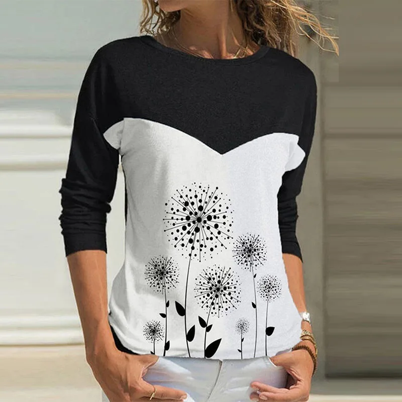Fashion Dandelion Print Blouse Shirt Women Autumn Elegant Harajuku Sweatshirt Spring Long Sleeve Casual Pullover Tops Streetwear
Fashion Dandelion Print Blouse Shirt Women Autumn Elegant Harajuku Sweatshirt Spring Long Sleeve Casual Pullover Tops Streetwear