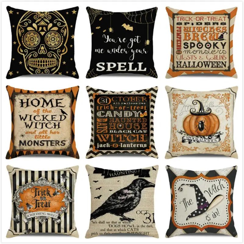45cm*45cm vintage happy Halloween Linen/Cotton Throw Pillow Covers Cushion Cover home Decor Pillowcase
45cm*45cm vintage happy Halloween Linen/Cotton Throw Pillow Covers Cushion Cover home Decor Pillowcase
