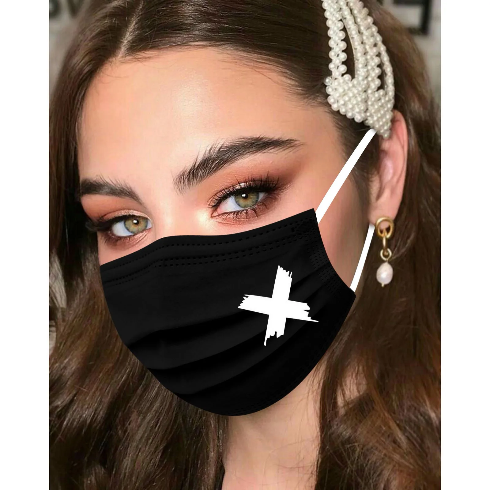 50PCS Unisex Black Masks Disposable Face Mask Footprints lips butterfly love heart Printed Ear Loop Mask Mascarillas Masque
50PCS Unisex Black Masks Disposable Face Mask Footprints lips butterfly love heart Printed Ear Loop Mask Mascarillas Masque