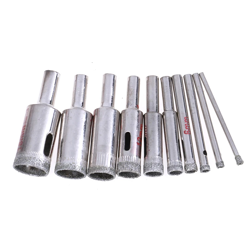 High Quality 10pcs/lot 3mm-18mm Diamond Tool Drill Bit Hole Saw Set for Glass Ceramic
High Quality 10pcs/lot 3mm-18mm Diamond Tool Drill Bit Hole Saw Set for Glass Ceramic