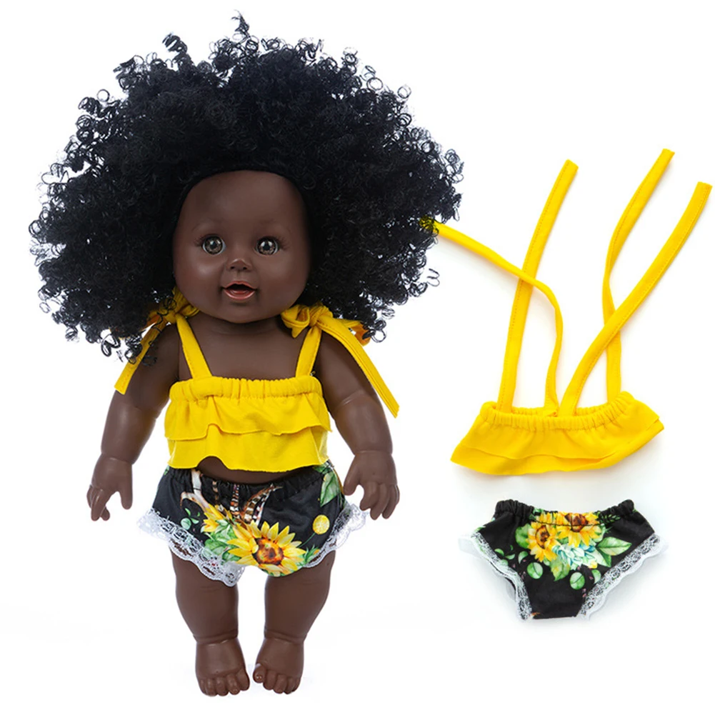 Gift African Toddler Kids Toy Black Girl Doll With Clothes Lifelike Cute Reborn Baby Movable Fun DIY Soft Playmate Children
Gift African Toddler Kids Toy Black Girl Doll With Clothes Lifelike Cute Reborn Baby Movable Fun DIY Soft Playmate Children