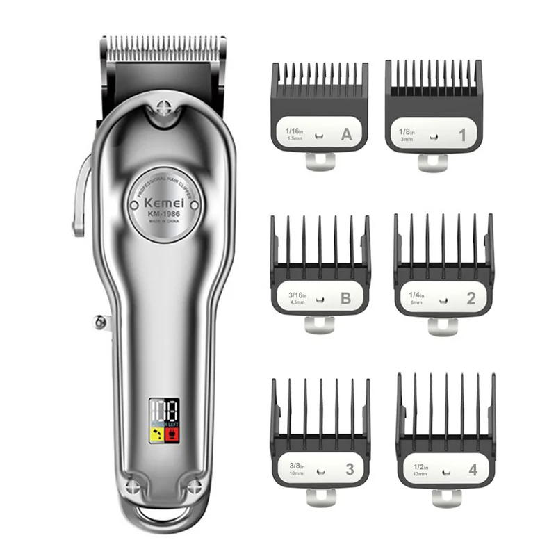 Профессиональная машинка для стрижки волос Kemei, полностью металлический перезаряжаемый триммер для парикмахера, Мужская электрическая бри...
Профессиональная машинка для стрижки волос Kemei, полностью металлический перезаряжаемый триммер для парикмахера, Мужская электрическая бри...