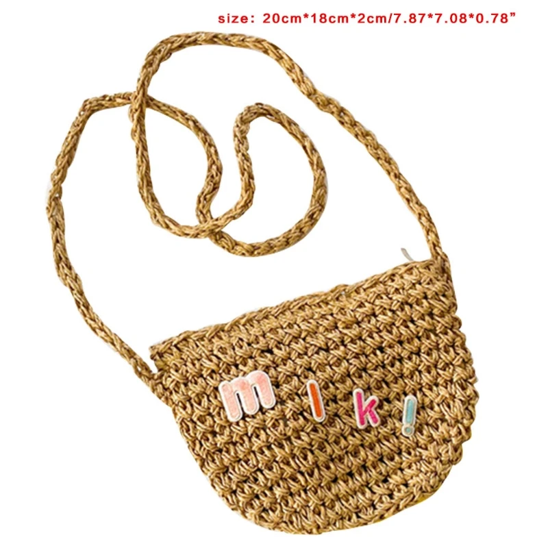 066F Fashion Summer Children's Straw Woven Shoulder Bag Cute Girls Bohemian Mini Beach Bags
066F Fashion Summer Children's Straw Woven Shoulder Bag Cute Girls Bohemian Mini Beach Bags