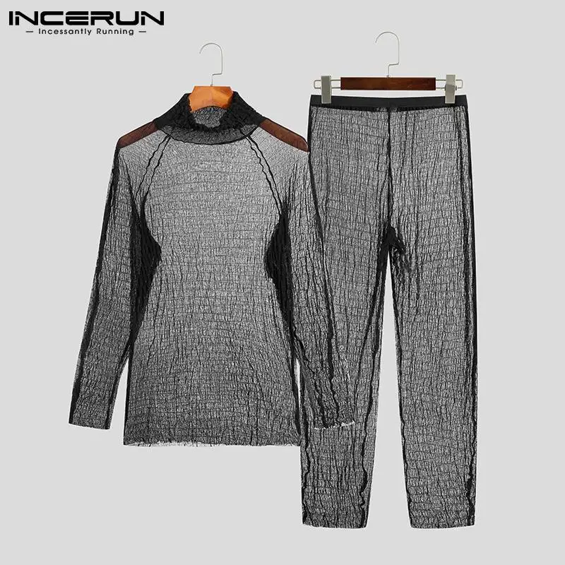 INCERUN пижамный комплект для мужчин сетка, прозрачная Домашняя одежда, водолазка в складку, женские и длинные брюки, Сексуальная мужская одежд...
INCERUN пижамный комплект для мужчин сетка, прозрачная Домашняя одежда, водолазка в складку, женские и длинные брюки, Сексуальная мужская одежд...