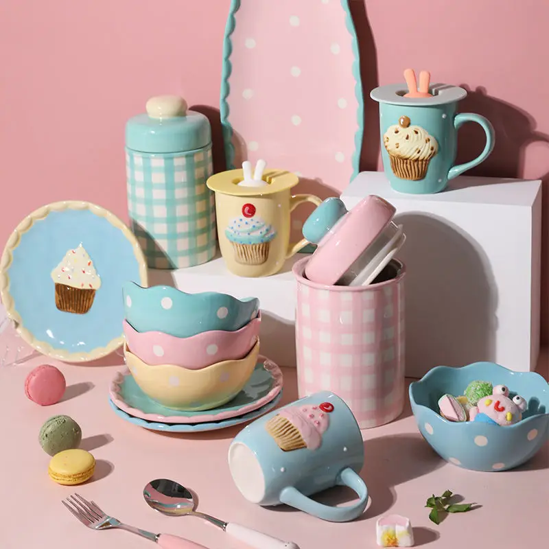 Cake Bowl Cute Children Rice Bowl Fruit Plate Kawaii Mug Dessert Plate Ceramic Dish Tableware Set Dinner Set Plates and Dishes
Cake Bowl Cute Children Rice Bowl Fruit Plate Kawaii Mug Dessert Plate Ceramic Dish Tableware Set Dinner Set Plates and Dishes