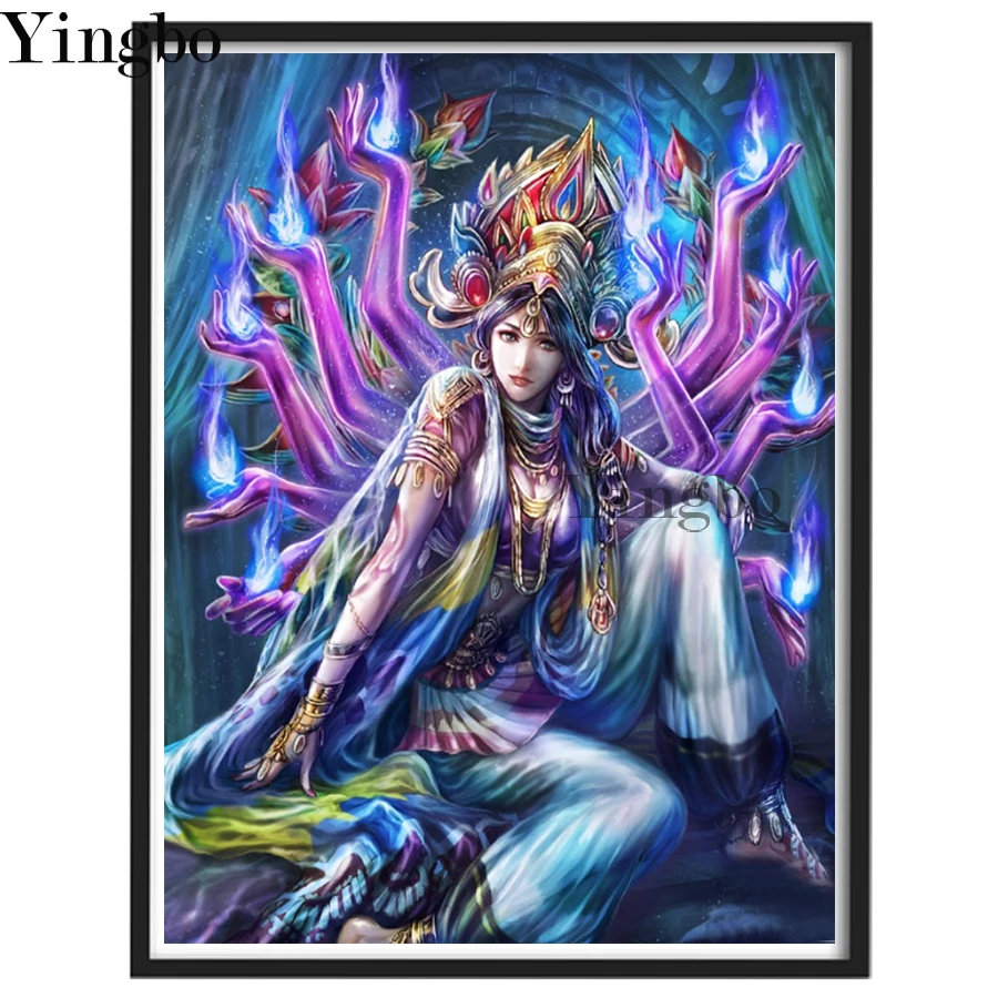 DIY 5D Diamond Painting Fantasy Goddess Thousand Hands Guanyin Full Drill Square/round Rhinestone Embroidery Wall Art Pictures
DIY 5D Diamond Painting Fantasy Goddess Thousand Hands Guanyin Full Drill Square/round Rhinestone Embroidery Wall Art Pictures