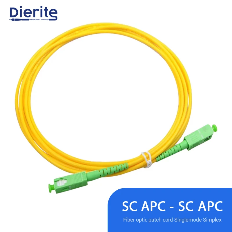 

SC APC Одномодовый волоконно-оптический соединительный кабель SC APC SM 2,0 мм FTTH волоконный Соединительный шнур оптоволоконный соединитель 1 м 3 м ...