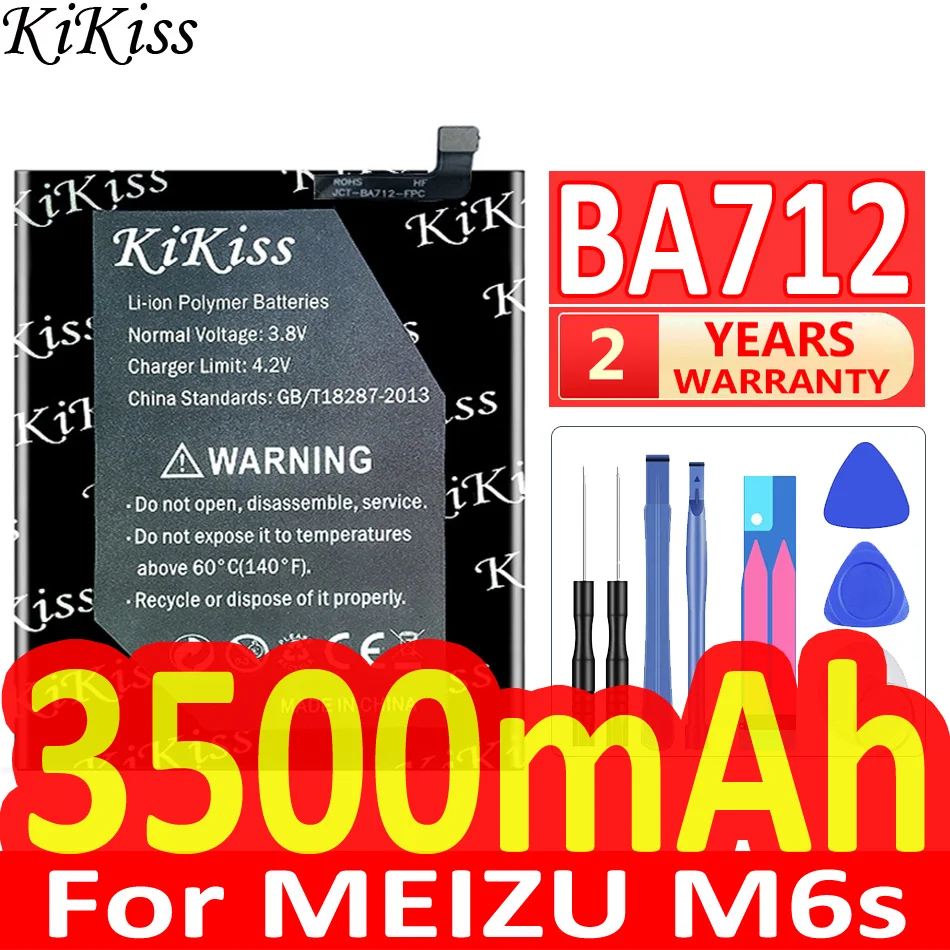 Мощный аккумулятор KiKiss BA712 для MEIZU M6s Meilan S6 Mblu S6 M712C M71M M71Q M712H, литий-полимерные батареи для мобильного телефона, 3500 мАч
Мощный аккумулятор KiKiss BA712 для MEIZU M6s Meilan S6 Mblu S6 M712C M71M M71Q M712H, литий-полимерные батареи для мобильного телефона, 3500 мАч