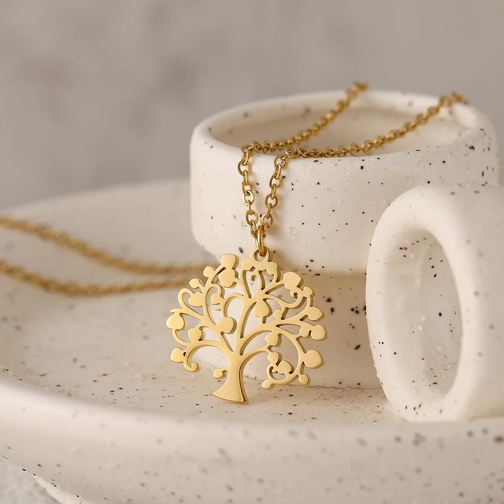 Stainless Steel Necklaces Delicate Heart Tree Fashion Necklace Pendant Chain Collar Necklace For Women Jewelry Party Best Gifts
Stainless Steel Necklaces Delicate Heart Tree Fashion Necklace Pendant Chain Collar Necklace For Women Jewelry Party Best Gifts