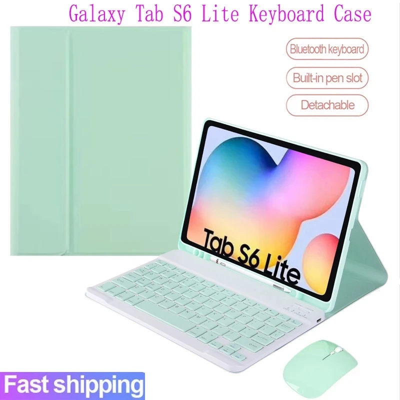 Беспроводной чехол для клавиатуры Bluetooth Samsung Tab S6 Lite 10 4 SM-P610 SM-P615 P610 P615 клавиатура