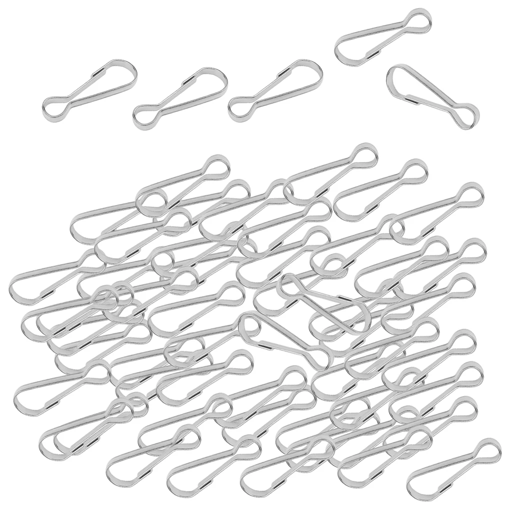 100x Metal Spring Hooks Carabiner Lanyard Clip Hanging Buckle 
100x Metal Spring Hooks Carabiner Lanyard Clip Hanging Buckle