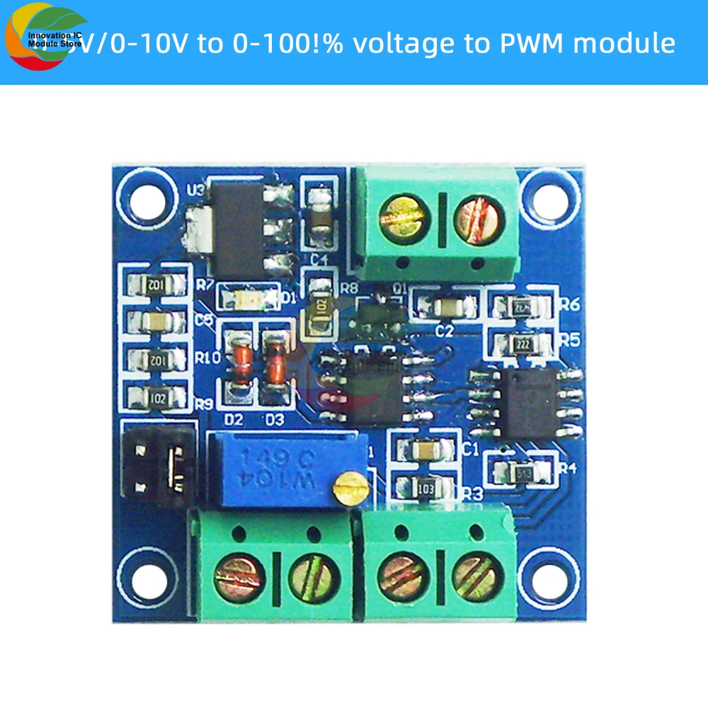 1PCS PWM to Voltage Converter Module 0%-100% to 0-10V for PLC MCU Digital to Analog Signal PWM Adjustabl Converter Power Module
1PCS PWM to Voltage Converter Module 0%-100% to 0-10V for PLC MCU Digital to Analog Signal PWM Adjustabl Converter Power Module