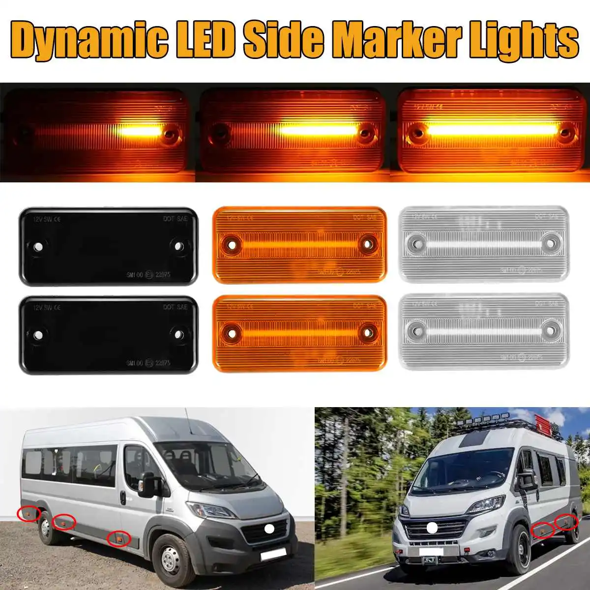 2/6pcs Dynamic LED Side Marker Lights Flowing Turn Signal Light for Iveco Fiat Ducato Citroen Relay Peugeot Boxer Renault VOLVO
2/6pcs Dynamic LED Side Marker Lights Flowing Turn Signal Light for Iveco Fiat Ducato Citroen Relay Peugeot Boxer Renault VOLVO