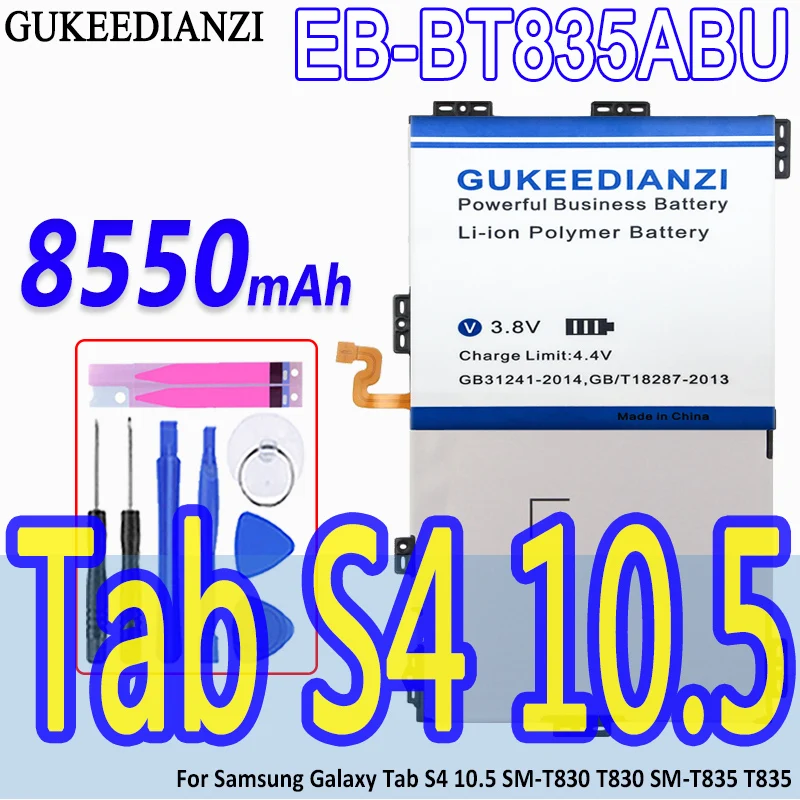 GUKEEDIANZI аккумулятор с высокой емкостью EB-BT835ABU 8550 мАч для Samsung Galaxy Tab S4 10,5 SM-T830 T830 SM-T835 T835 акумуляторная батарея
GUKEEDIANZI аккумулятор с высокой емкостью EB-BT835ABU 8550 мАч для Samsung Galaxy Tab S4 10,5 SM-T830 T830 SM-T835 T835 акумуляторная батарея