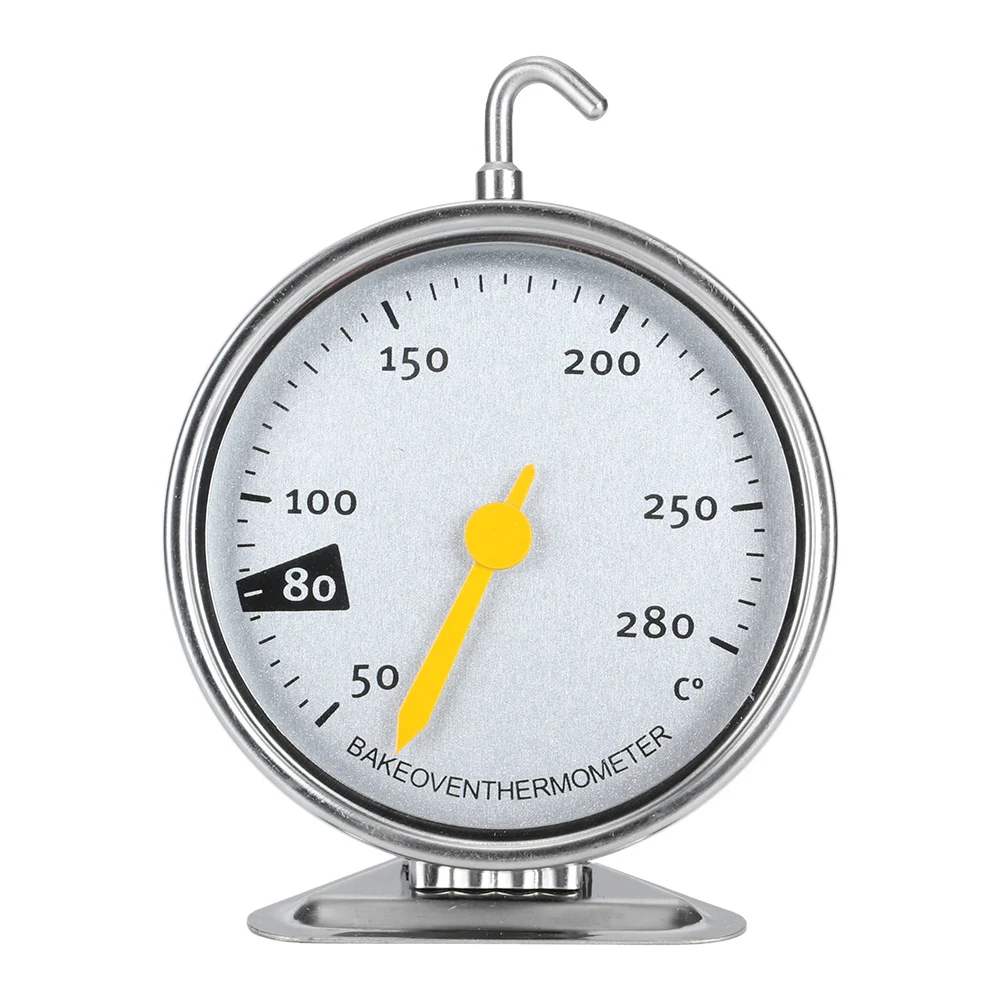 Stainless Steel Large Dial Oven Thermometer With Hook Kitchen Cooking Measuring Tools 50-280℃ High-Precision Instrument
Stainless Steel Large Dial Oven Thermometer With Hook Kitchen Cooking Measuring Tools 50-280℃ High-Precision Instrument