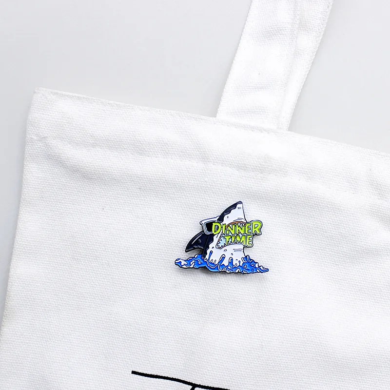Big Shark Backpack Badge Cartoon Brooch Whale Shark Lapel Pins Sea Animal Personality Ocean Shark Brooch Fashion Enamel Pins
Big Shark Backpack Badge Cartoon Brooch Whale Shark Lapel Pins Sea Animal Personality Ocean Shark Brooch Fashion Enamel Pins