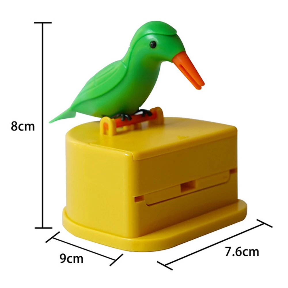 Bird toothpick box press personality living room creative plastic cartoon automatic Toothpick Dispenser for Kitchen Home Decor
Bird toothpick box press personality living room creative plastic cartoon automatic Toothpick Dispenser for Kitchen Home Decor
