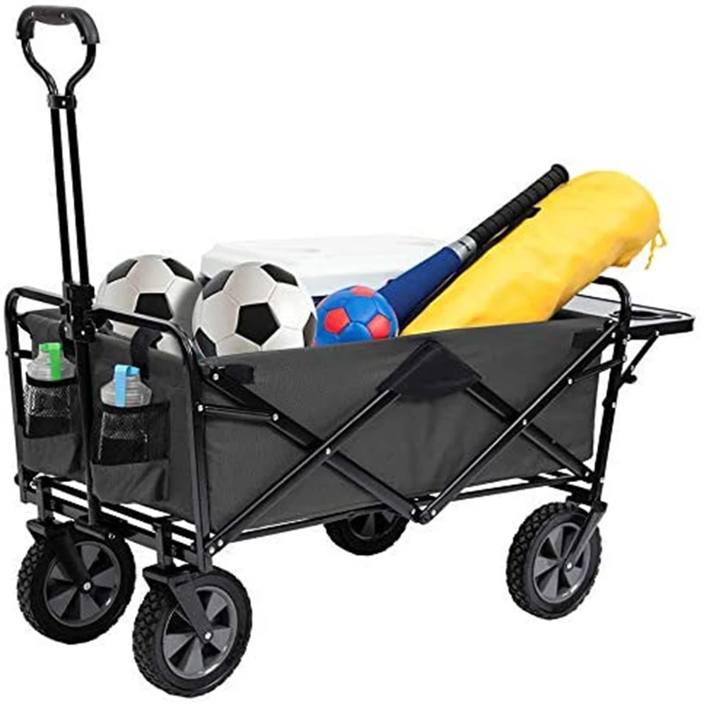 B-LIFE Folding Wagon Cart with Brakes Free Standing Collapsible Utility Camping Grocery Canvas Fabric Sturdy Portable Rolling
B-LIFE Folding Wagon Cart with Brakes Free Standing Collapsible Utility Camping Grocery Canvas Fabric Sturdy Portable Rolling