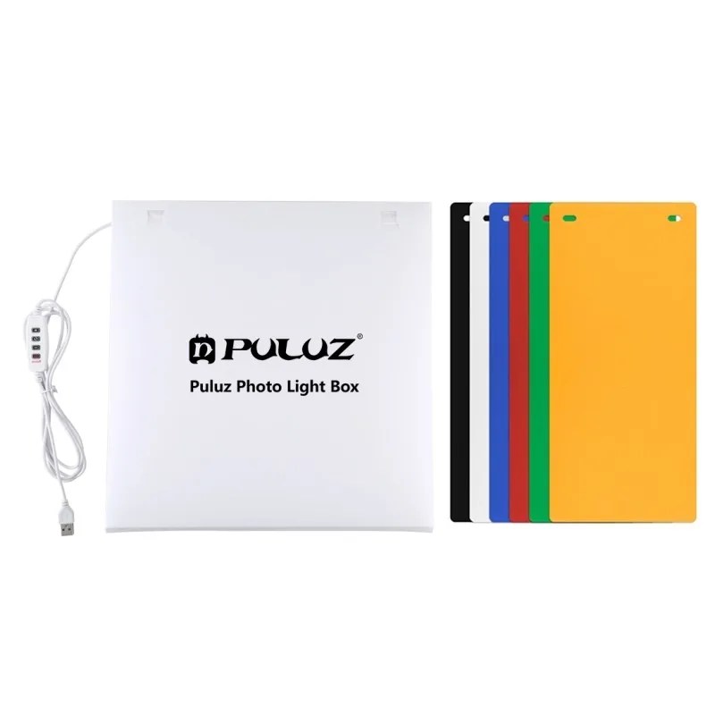 PULUZ Folding Photography Studio Softbox With LED Ring Lights Studio Photobox With 6 Backgrounds Lightbox 30cm For Camera Phone
PULUZ Folding Photography Studio Softbox With LED Ring Lights Studio Photobox With 6 Backgrounds Lightbox 30cm For Camera Phone