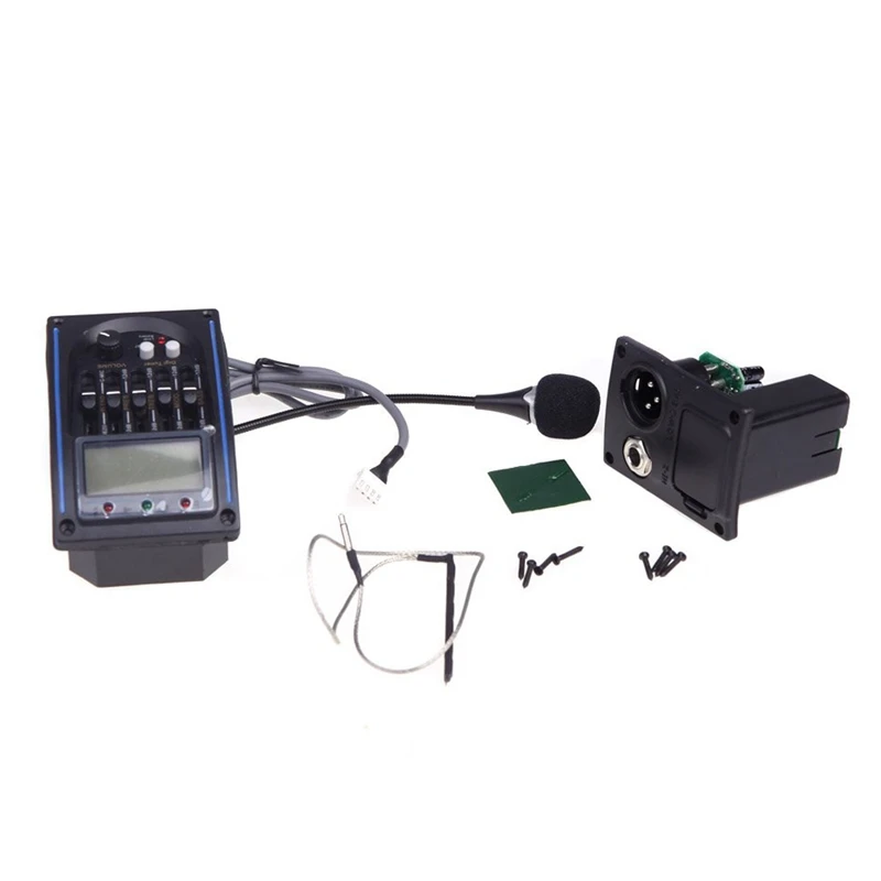EQLC-5 5-Band EQ Equalizer System Acoustic Guitar Preamp Piezo Pickup LCD Screen Tuner
EQLC-5 5-Band EQ Equalizer System Acoustic Guitar Preamp Piezo Pickup LCD Screen Tuner