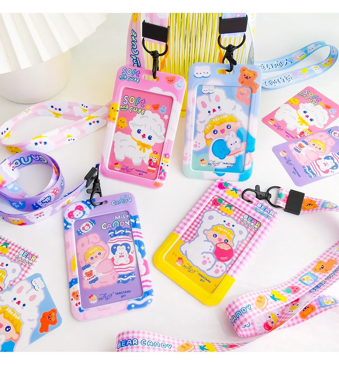 Student Bus Card Holder Business Bank Credit Card Case with Rope Girl Driver's License Rope Halter Card Pack Pendant Accessories
Student Bus Card Holder Business Bank Credit Card Case with Rope Girl Driver's License Rope Halter Card Pack Pendant Accessories