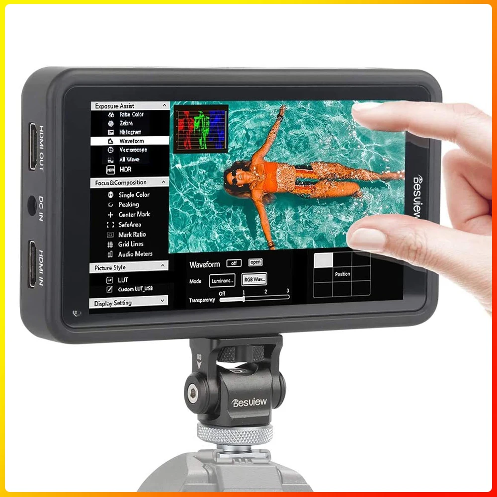 Desview R5 5.5 inch Touchscreen On-Camera Field Monitor 1920x1080 IPS with HDR 3D-Luts Dual-use Battery System for Canon Sony
Desview R5 5.5 inch Touchscreen On-Camera Field Monitor 1920x1080 IPS with HDR 3D-Luts Dual-use Battery System for Canon Sony