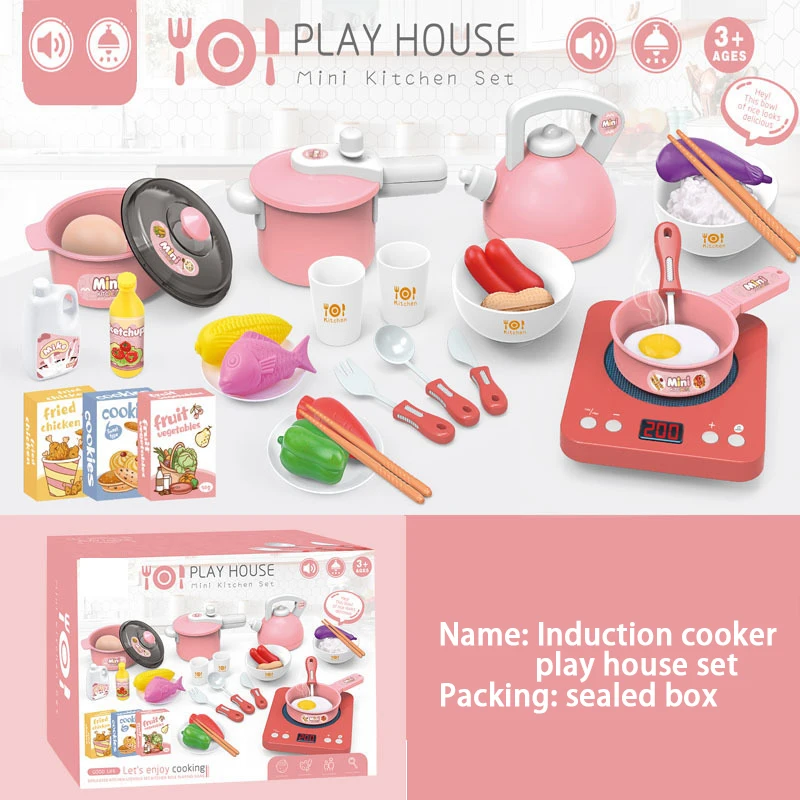 Children's Educational Simulation Play House Kitchen Toy Simulation Cooking Tableware Set Gifts Toys For Girls Pretend Kitchen
Children's Educational Simulation Play House Kitchen Toy Simulation Cooking Tableware Set Gifts Toys For Girls Pretend Kitchen