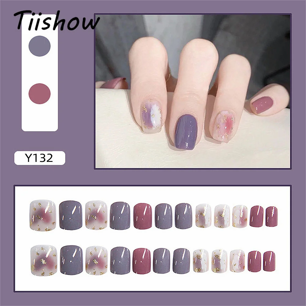 Tiishow 24pcs/box Christmas False Nails Kit Xmas Removable Art Fake Nails Set Full Cover Artificial Packaging Manicure Tools 
Tiishow 24pcs/box Christmas False Nails Kit Xmas Removable Art Fake Nails Set Full Cover Artificial Packaging Manicure Tools