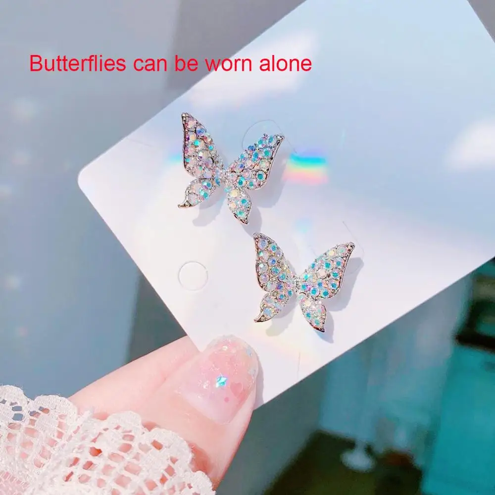 Korean Shiny Butterfly Crystal Drop Earrings For Women Elegant Pearl Tassel Dangle Earring 2020 Brincos Female Fashion Jewelry
Korean Shiny Butterfly Crystal Drop Earrings For Women Elegant Pearl Tassel Dangle Earring 2020 Brincos Female Fashion Jewelry