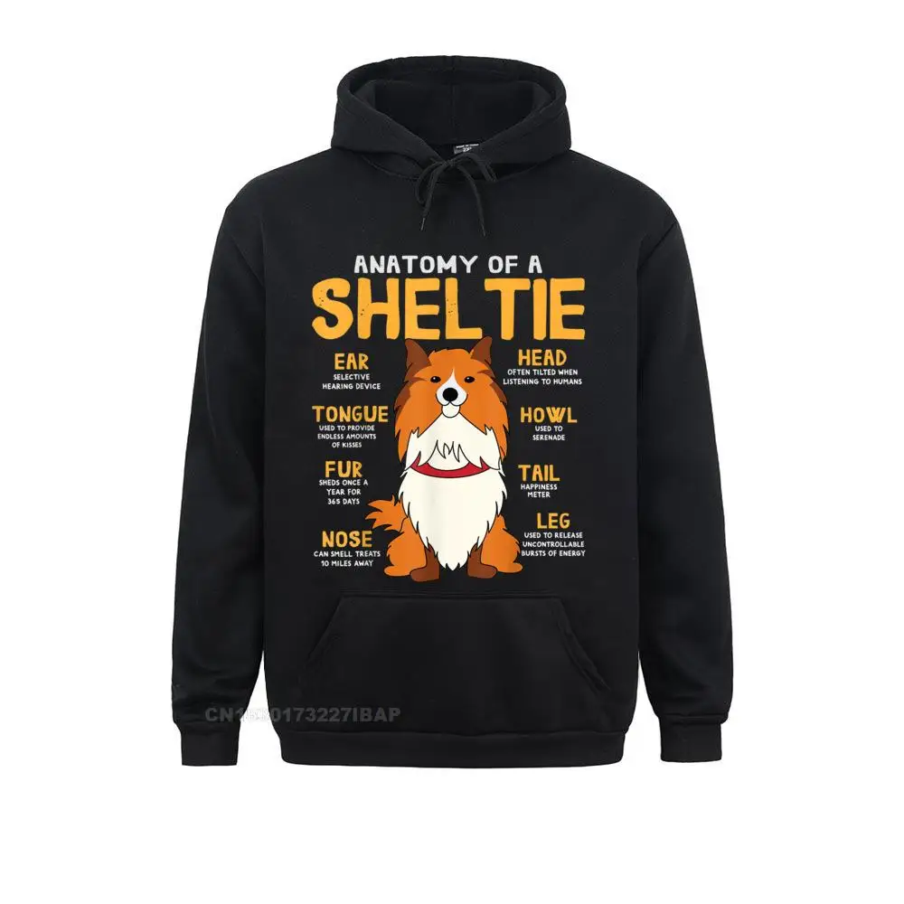 Толстовка Sheltie Shetland с изображением анатомии овчины смешная собака мама папа