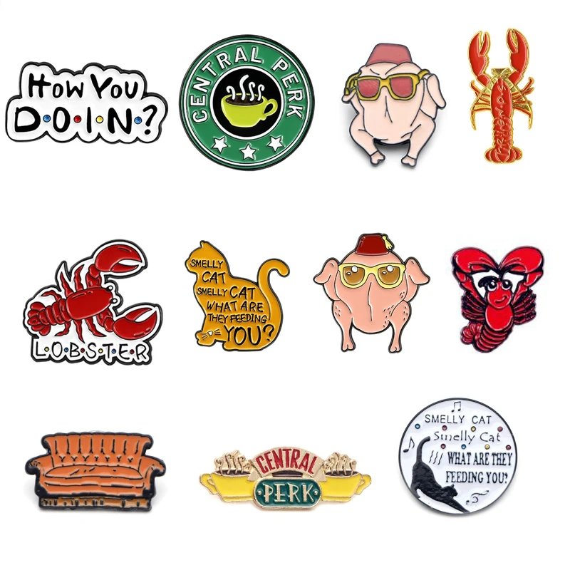 D2874 Homegaga Friends TV Show Metal Badge Personality Girl Boy School Bag Backpack Badges Collar Pin Tie Pins Fashion Jewelry
D2874 Homegaga Friends TV Show Metal Badge Personality Girl Boy School Bag Backpack Badges Collar Pin Tie Pins Fashion Jewelry