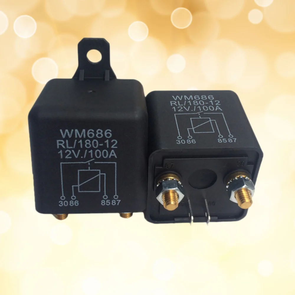 200A 4pin Starting Relay On/Off Car Auto Power Switch Isolator Relay Automotive Relays Contactor for Car Mower (Black)
200A 4pin Starting Relay On/Off Car Auto Power Switch Isolator Relay Automotive Relays Contactor for Car Mower (Black)