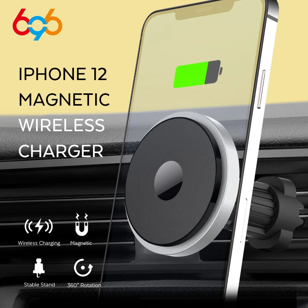 696 Magnet Array Wireless Car Charger For iPhone 12 Pro Max/12 Mini/Por/13, Car Phone Holder, Qi Fast Magnetic Wireless Chargers
696 Magnet Array Wireless Car Charger For iPhone 12 Pro Max/12 Mini/Por/13, Car Phone Holder, Qi Fast Magnetic Wireless Chargers