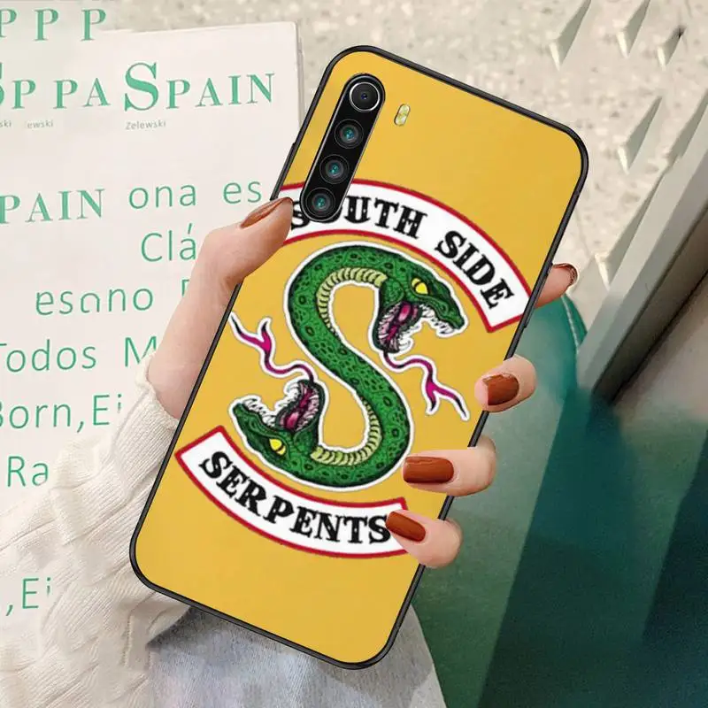 Riverdale Southside Serpents Black Soft Phone Cases For Redmi 7 8 9 A K20 30 Pro Note 8 9 Pro 9s
Riverdale Southside Serpents Black Soft Phone Cases For Redmi 7 8 9 A K20 30 Pro Note 8 9 Pro 9s