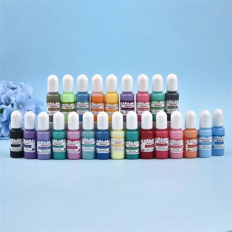24 Colors Resin Pigment UV Epoxy Silicone Pigment Precision High Concentration Cream Solid Color Pigment for Resin Craft
24 Colors Resin Pigment UV Epoxy Silicone Pigment Precision High Concentration Cream Solid Color Pigment for Resin Craft