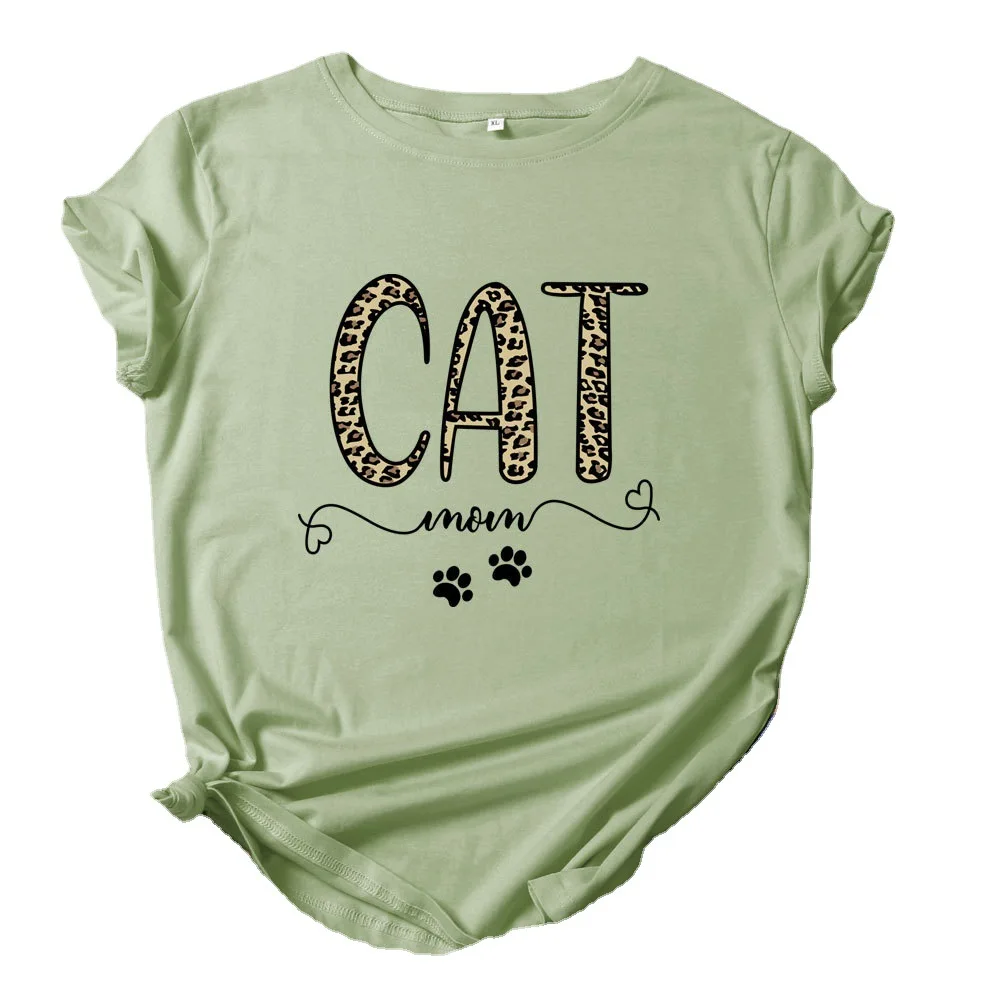 Ladies TShirt plus size S-5XL new style CATMOM printed Ladies T-shirt 100% cotton shirt O-neck short-sleeved T-shirt summer
Ladies TShirt plus size S-5XL new style CATMOM printed Ladies T-shirt 100% cotton shirt O-neck short-sleeved T-shirt summer