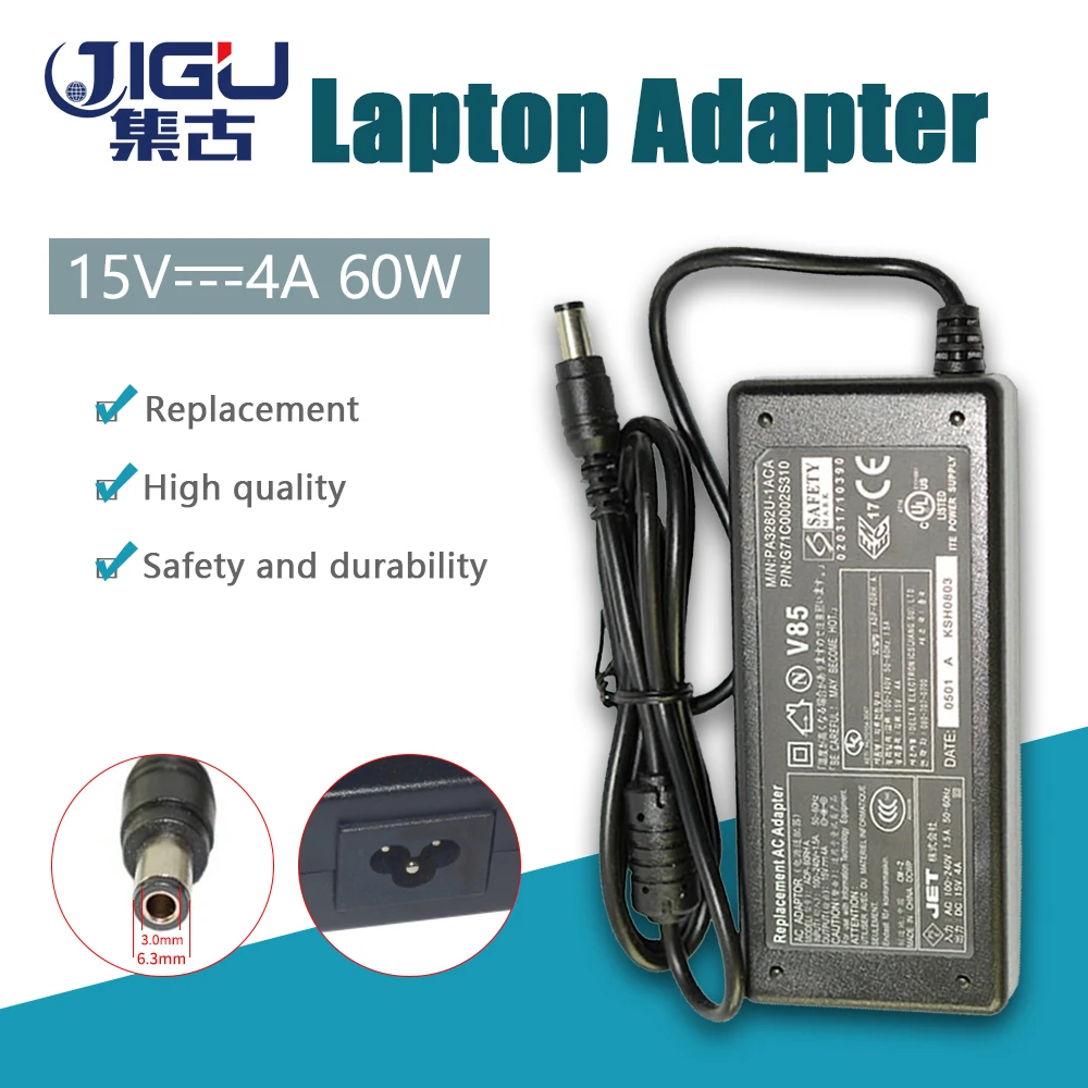 15V 4A 6.3*3.0MM 60W Replacement For Toshiba Satellite PA3282U-1ACA PA2450U-00489A Laptop AC Charger Power Adapter Free shipping
15V 4A 6.3*3.0MM 60W Replacement For Toshiba Satellite PA3282U-1ACA PA2450U-00489A Laptop AC Charger Power Adapter Free shipping