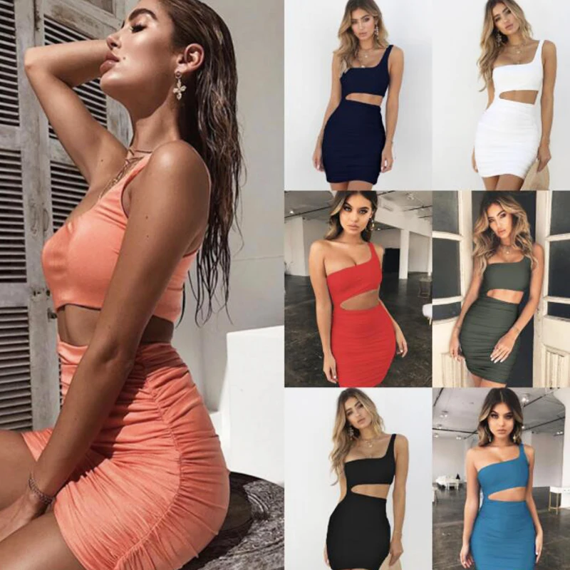 Shirred Cropped Dress One Shoulder Hollow Out Ruched Bodycon Mini Dress Club Wear Sukienka Skin Tight Fitted Women Dress Straps
Shirred Cropped Dress One Shoulder Hollow Out Ruched Bodycon Mini Dress Club Wear Sukienka Skin Tight Fitted Women Dress Straps