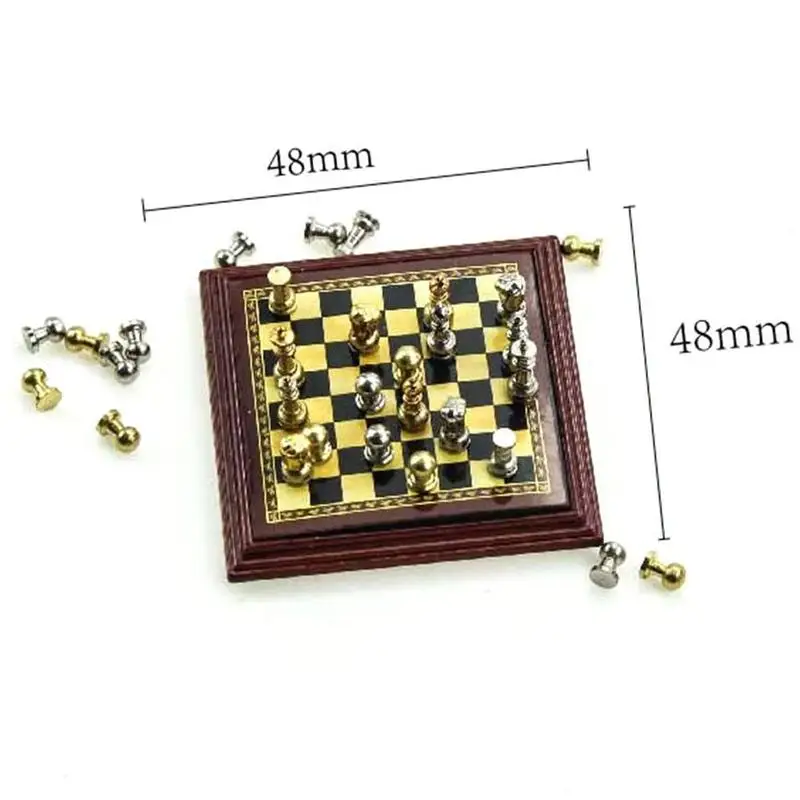 1/12 or 1/6 scale Miniature Dollhouse Magnetic Chess Toy Decor Chessboard DIY Chess Board Board Game Set Set Kids Table D7N2
1/12 or 1/6 scale Miniature Dollhouse Magnetic Chess Toy Decor Chessboard DIY Chess Board Board Game Set Set Kids Table D7N2