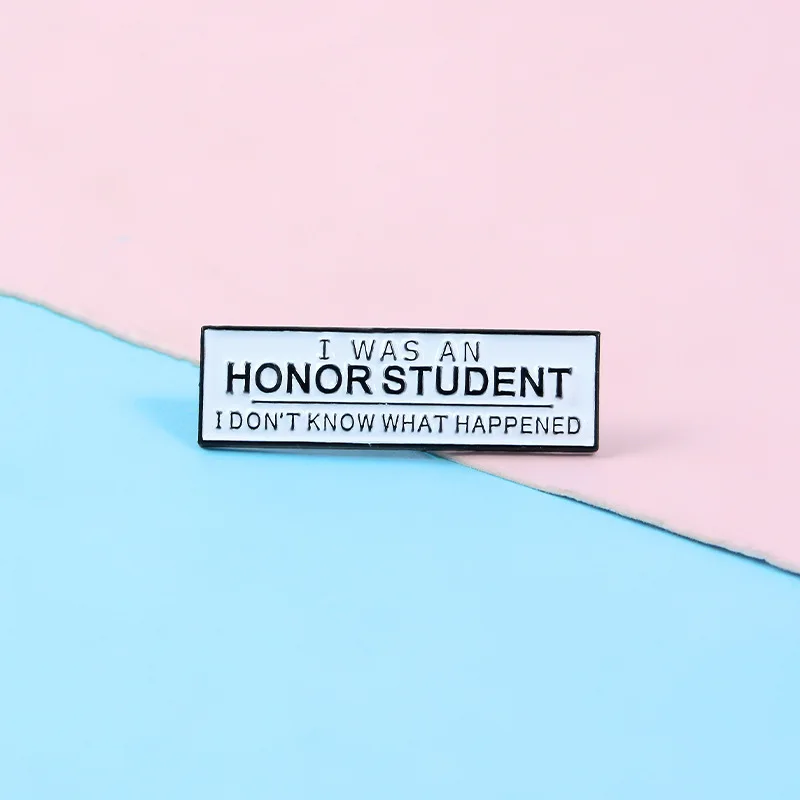 Student honor does not know what happened to enamel pin enamel brooch text label comic jewelry badge shirt backpack accessories
Student honor does not know what happened to enamel pin enamel brooch text label comic jewelry badge shirt backpack accessories