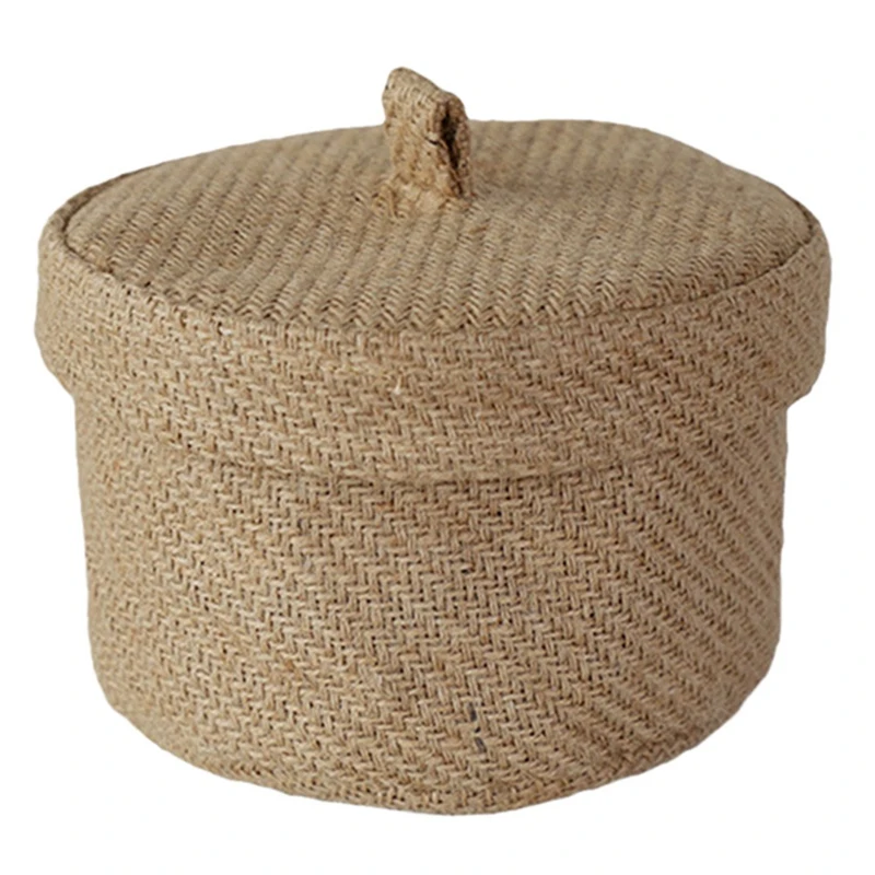 Pastoralism Storage Basket Desktop Keys Miscellaneous Needle Thread Bag Snacks Cosmetics Organization with Cover Storage Case
Pastoralism Storage Basket Desktop Keys Miscellaneous Needle Thread Bag Snacks Cosmetics Organization with Cover Storage Case