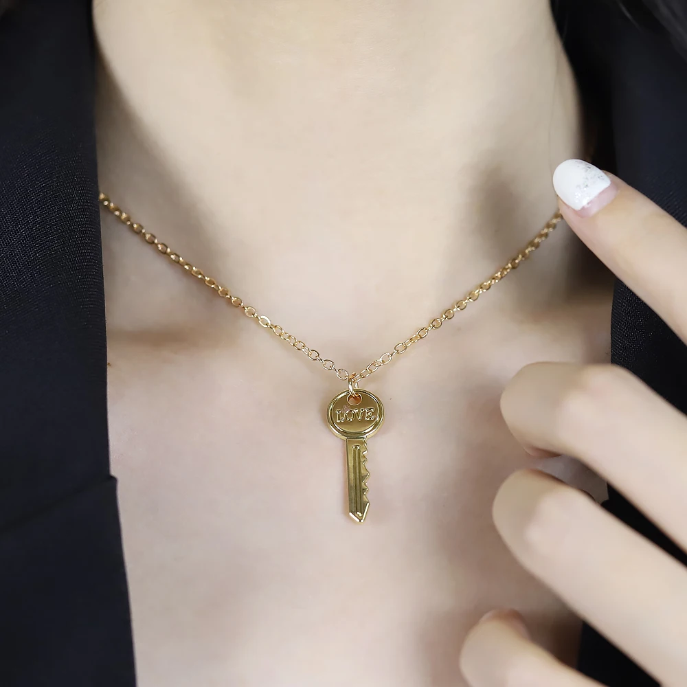 2021 Korean Fashion Collier Femme Summer Jewelry Necklace Jewelry Accessories Gift Key Love Necklace Sea Beach For Women
2021 Korean Fashion Collier Femme Summer Jewelry Necklace Jewelry Accessories Gift Key Love Necklace Sea Beach For Women