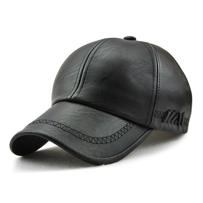 2020 Winter PU Leather Hat New Outdoor Casual Baseball Cap Old Men Warm Hat Sunshade Sports Cap Brim Sun Visor Casual Hat
2020 Winter PU Leather Hat New Outdoor Casual Baseball Cap Old Men Warm Hat Sunshade Sports Cap Brim Sun Visor Casual Hat