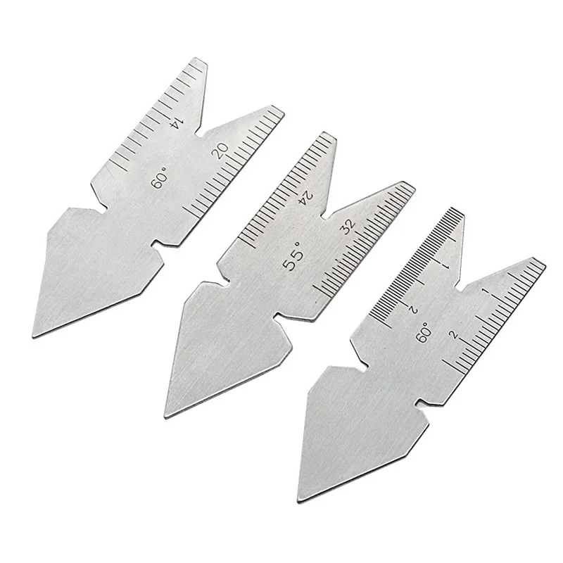 3pcs/kit Center Gauges Measure Thread 55&60 Angle degrees Template Inch Metric Screw Pitch Lathe Tool Detecting Steel Ruler Tool
3pcs/kit Center Gauges Measure Thread 55&60 Angle degrees Template Inch Metric Screw Pitch Lathe Tool Detecting Steel Ruler Tool