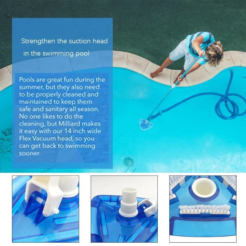 Vacuum Pool Cleaning Head Manual Cleaning Machine And Maintenance Tools Swimming Pool & Spa Vacuum Head
Vacuum Pool Cleaning Head Manual Cleaning Machine And Maintenance Tools Swimming Pool & Spa Vacuum Head