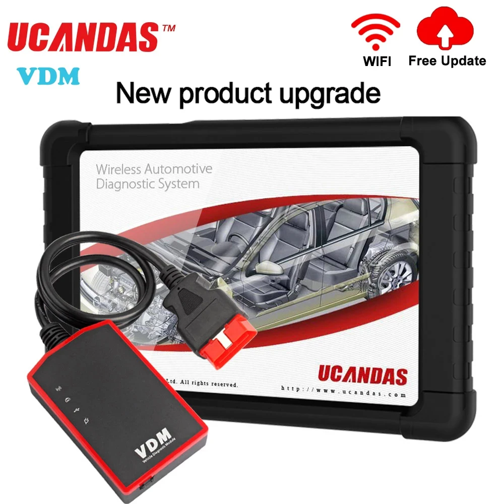 UCANDAS VDM OBD2 Car Diagnostic Tool Full System ABS Airbag Oil Reset IMMO Professional Automotive Scanner Lifetime Free Update
UCANDAS VDM OBD2 Car Diagnostic Tool Full System ABS Airbag Oil Reset IMMO Professional Automotive Scanner Lifetime Free Update