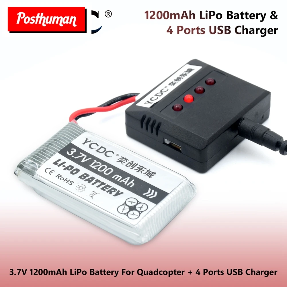 Аккумулятор для квадрокоптера Hubsan H107 H107C 3 7 в 600 мАч 4 шт.|Перезаряжаемые батареи| |
