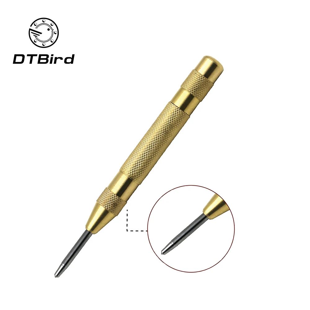 1pcs HSS Automatic Center Punch Spring Loaded Marking Drilling Tool For Steel Board Walls Starting Holes Tool Chisel Steel
1pcs HSS Automatic Center Punch Spring Loaded Marking Drilling Tool For Steel Board Walls Starting Holes Tool Chisel Steel