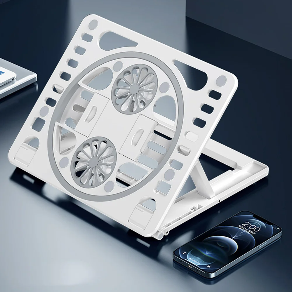 Laptop Cooling Pad Stand Anti Slip Multifunctional Cooler Notebook Ajustable Mute Dual Fans Heat Sink for Macbook Tablet Phones
Laptop Cooling Pad Stand Anti Slip Multifunctional Cooler Notebook Ajustable Mute Dual Fans Heat Sink for Macbook Tablet Phones
